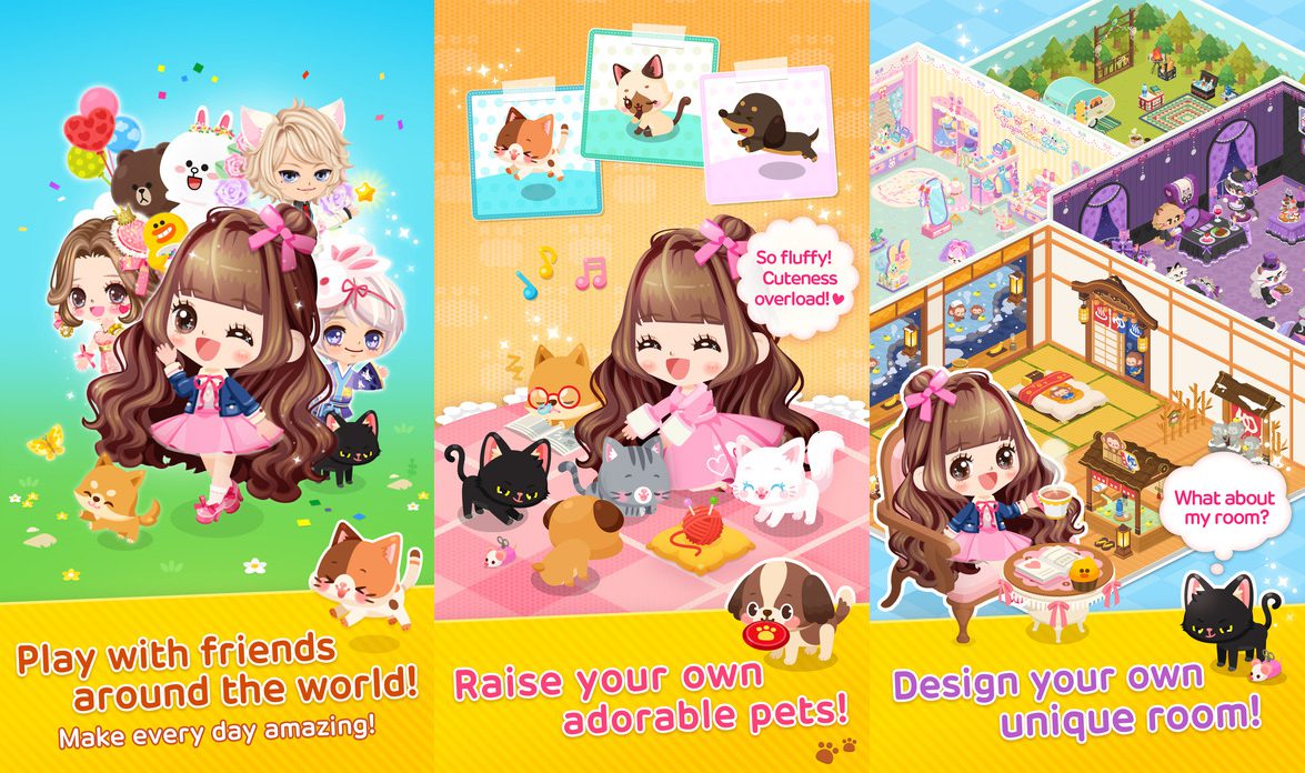 Line Play Free Anime Dressup Game Like Gaia Online for IOS