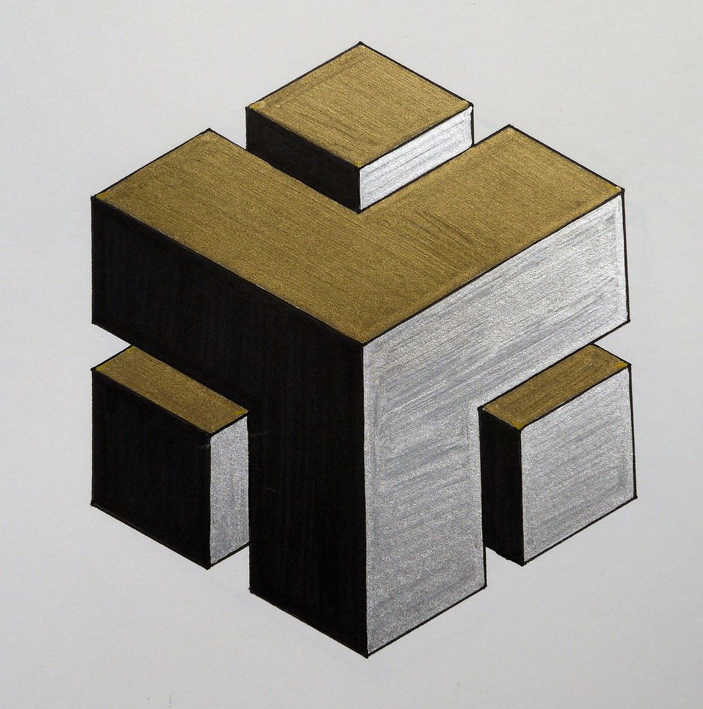 3d Cube Drawing at GetDrawings Free download