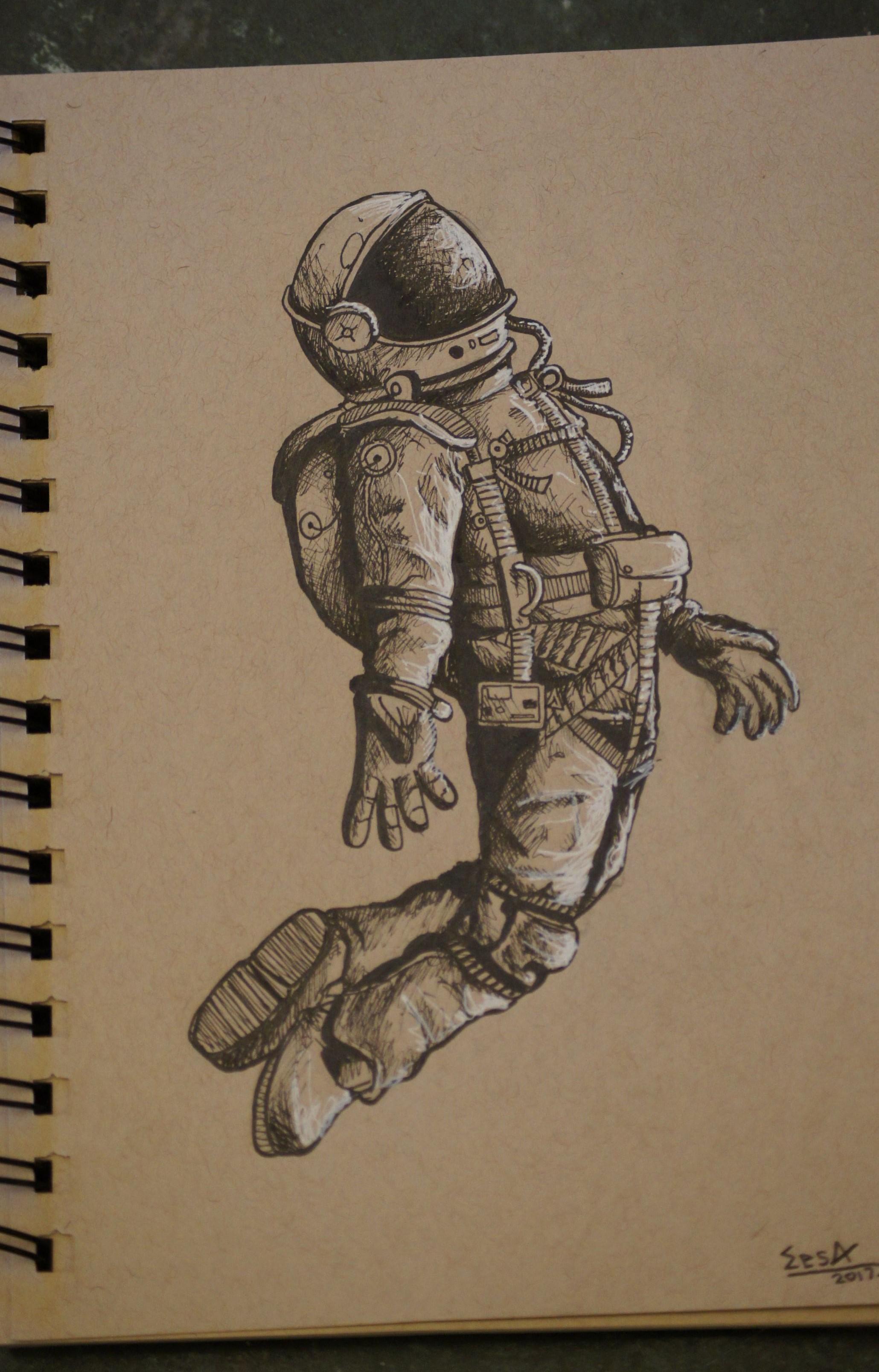 Astronaut Drawing at GetDrawings Free download