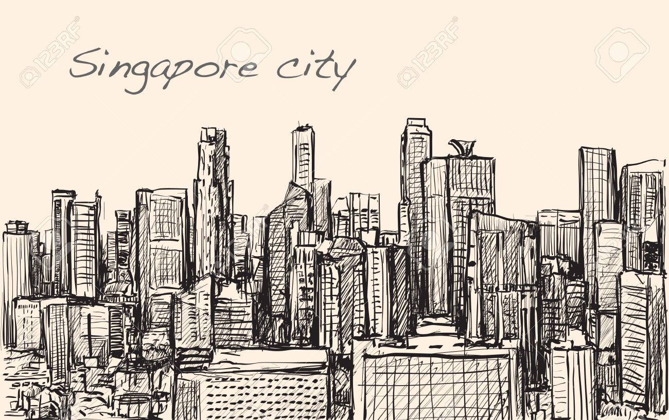 Cityscape Drawing at GetDrawings Free download