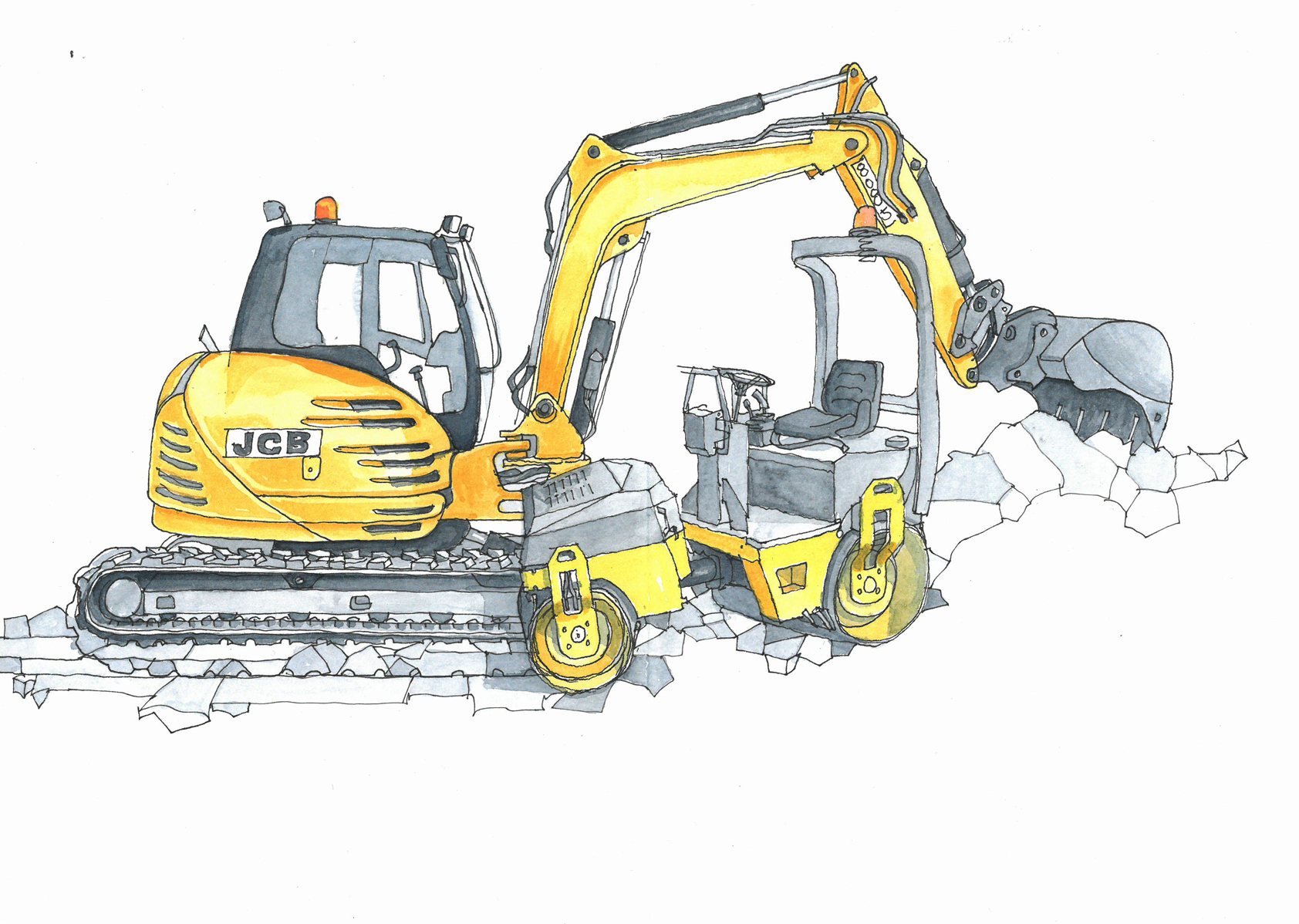 Digger Drawing at GetDrawings Free download