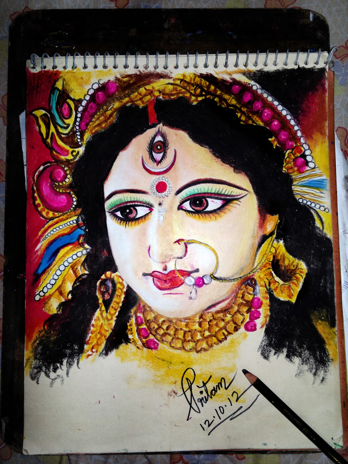 Durga Drawing at GetDrawings Free download