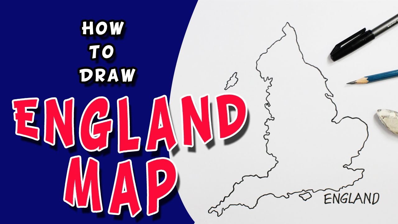 England Map Drawing at GetDrawings Free download