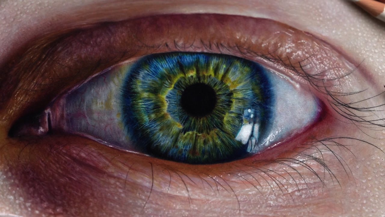 Hyper Realistic Eye Drawing at GetDrawings Free download