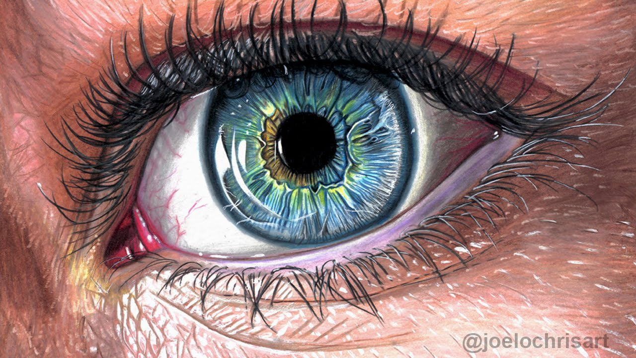 Hyper Realistic Eye Drawing at GetDrawings Free download