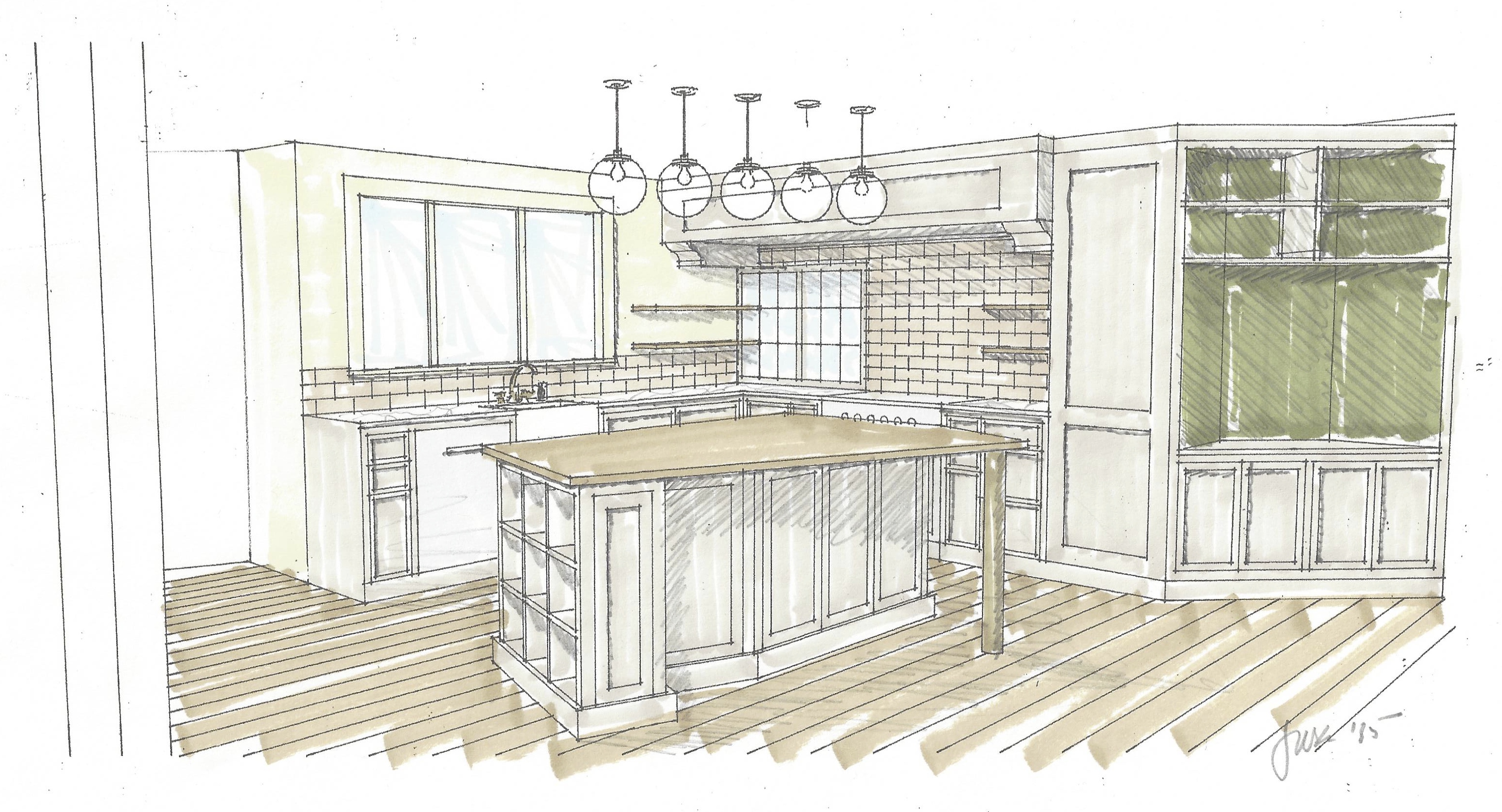 Kitchen Perspective Drawing at GetDrawings Free download