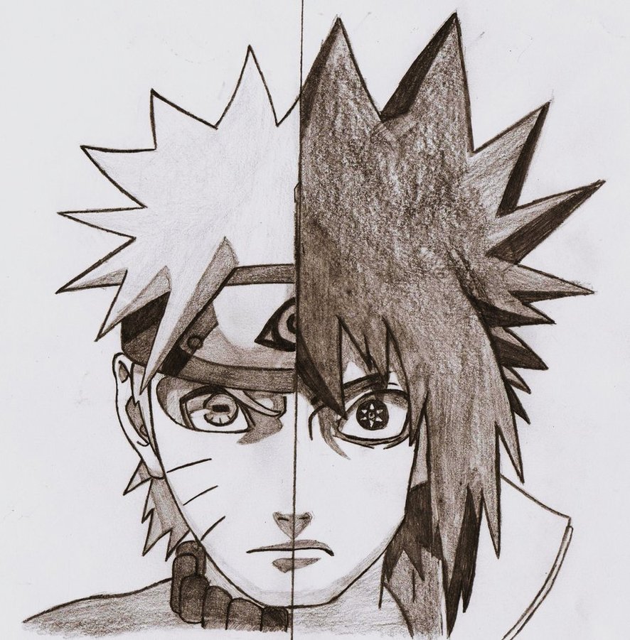 Naruto Vs Sasuke Drawing at GetDrawings Free download