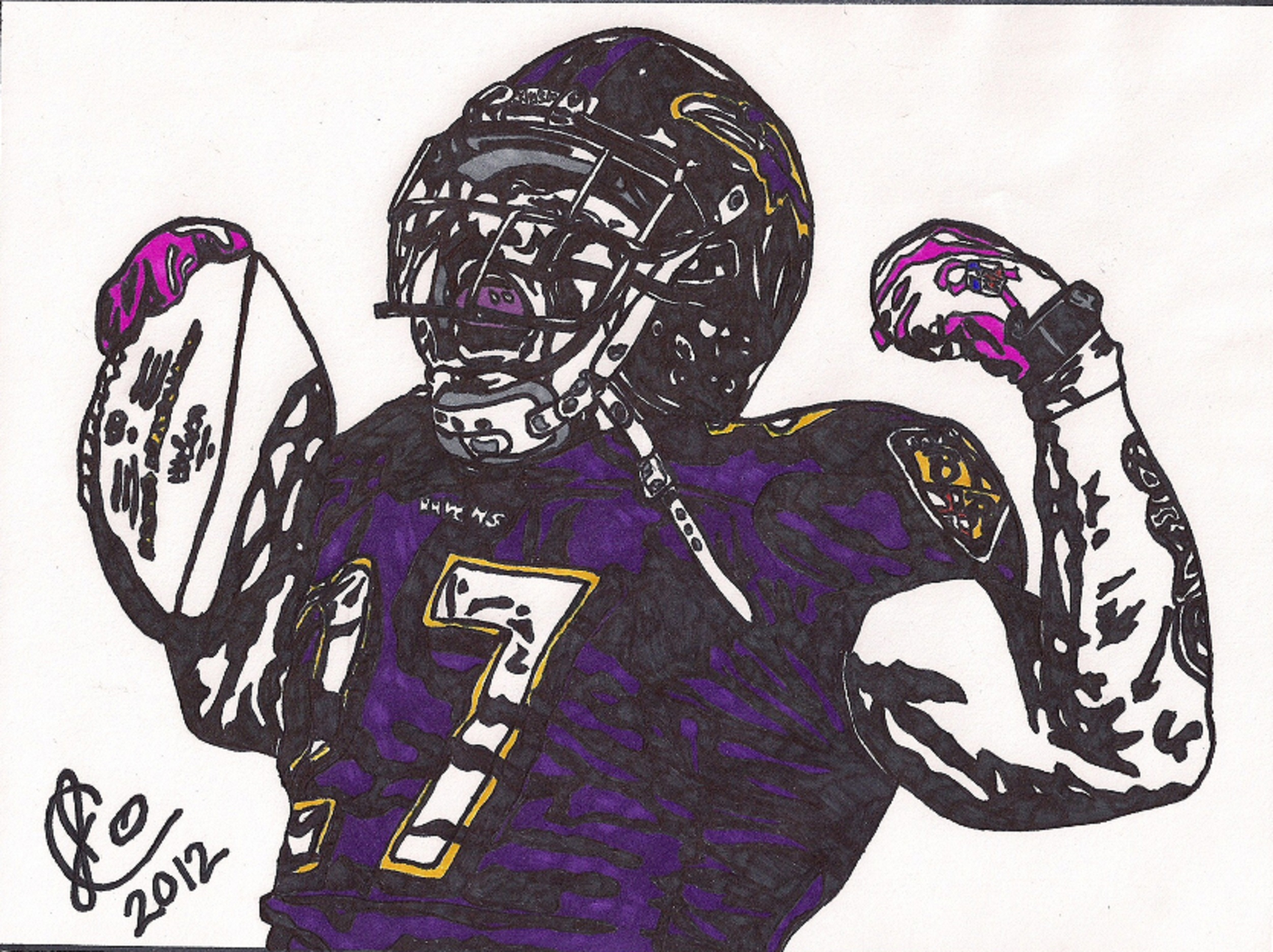 Nfl Player Drawing at GetDrawings Free download