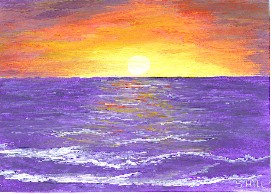 Ocean Sunset Drawing at GetDrawings Free download