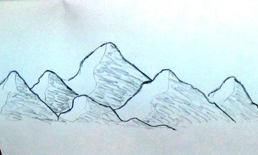 Simple Mountain Drawing at GetDrawings Free download