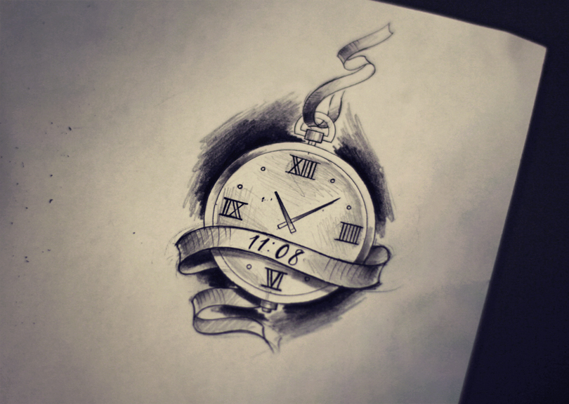 Time Clock Drawing at GetDrawings Free download