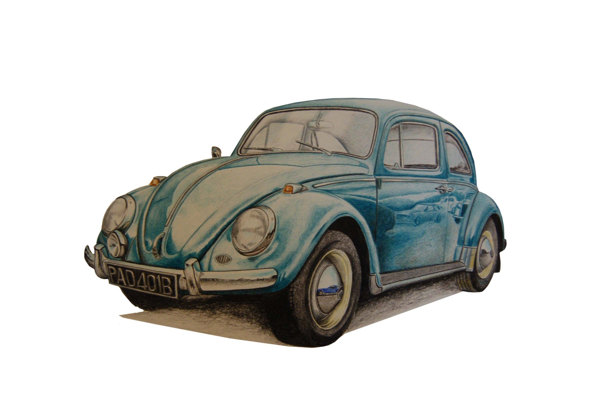 Vw Bug Drawing at GetDrawings Free download