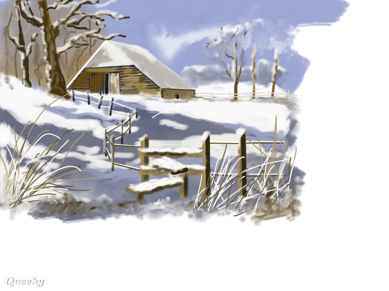 Winter Scene Drawing at GetDrawings Free download