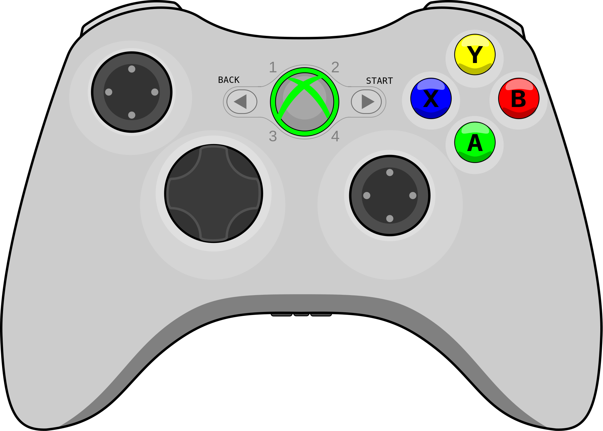 Xbox 360 Controller Drawing at GetDrawings Free download