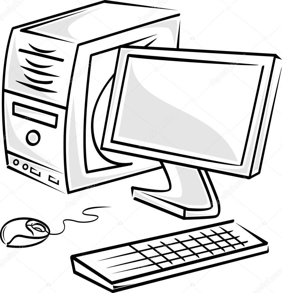 Desktop Computer Drawing at GetDrawings Free download