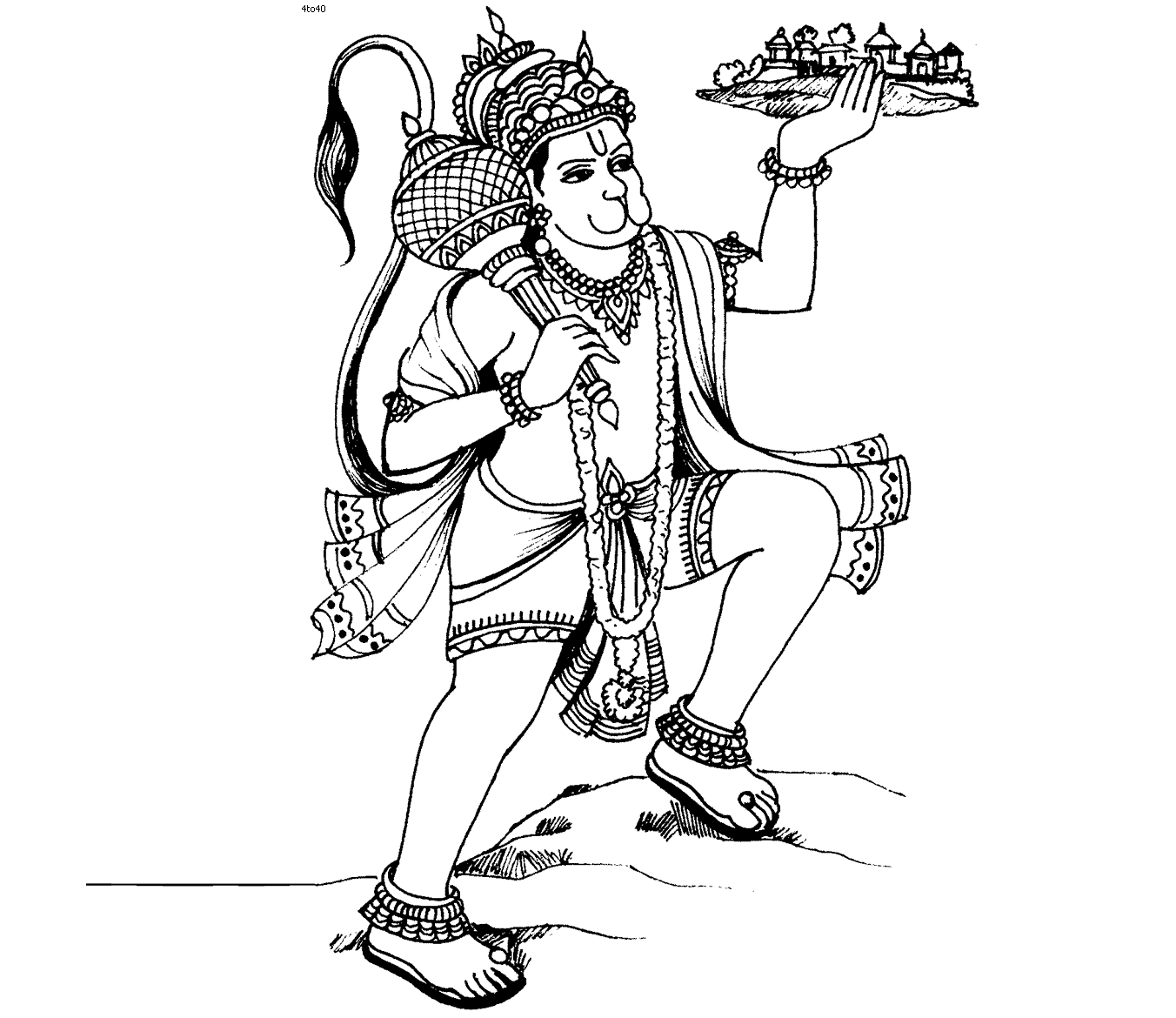The best free Hanuman drawing images. Download from 100 free drawings of Hanuman at GetDrawings