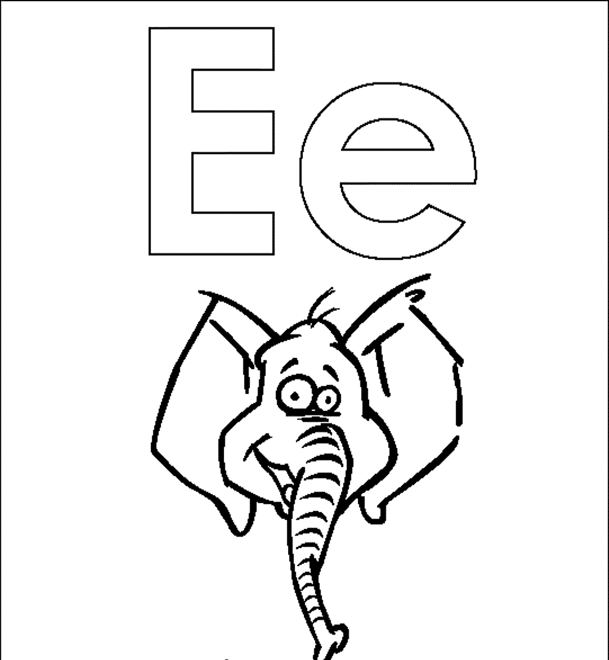 Letter E Drawing at GetDrawings Free download