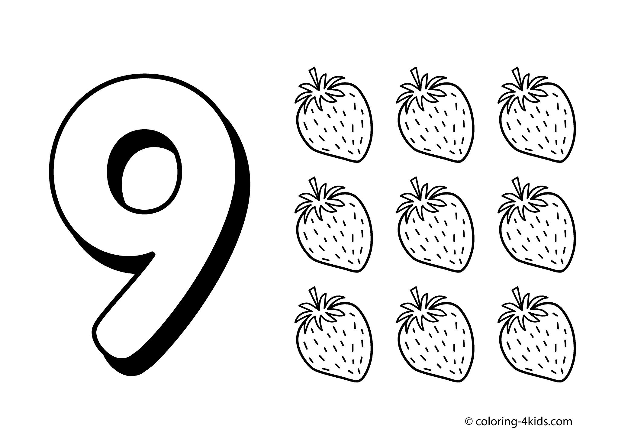 Number 9 Drawing at GetDrawings Free download