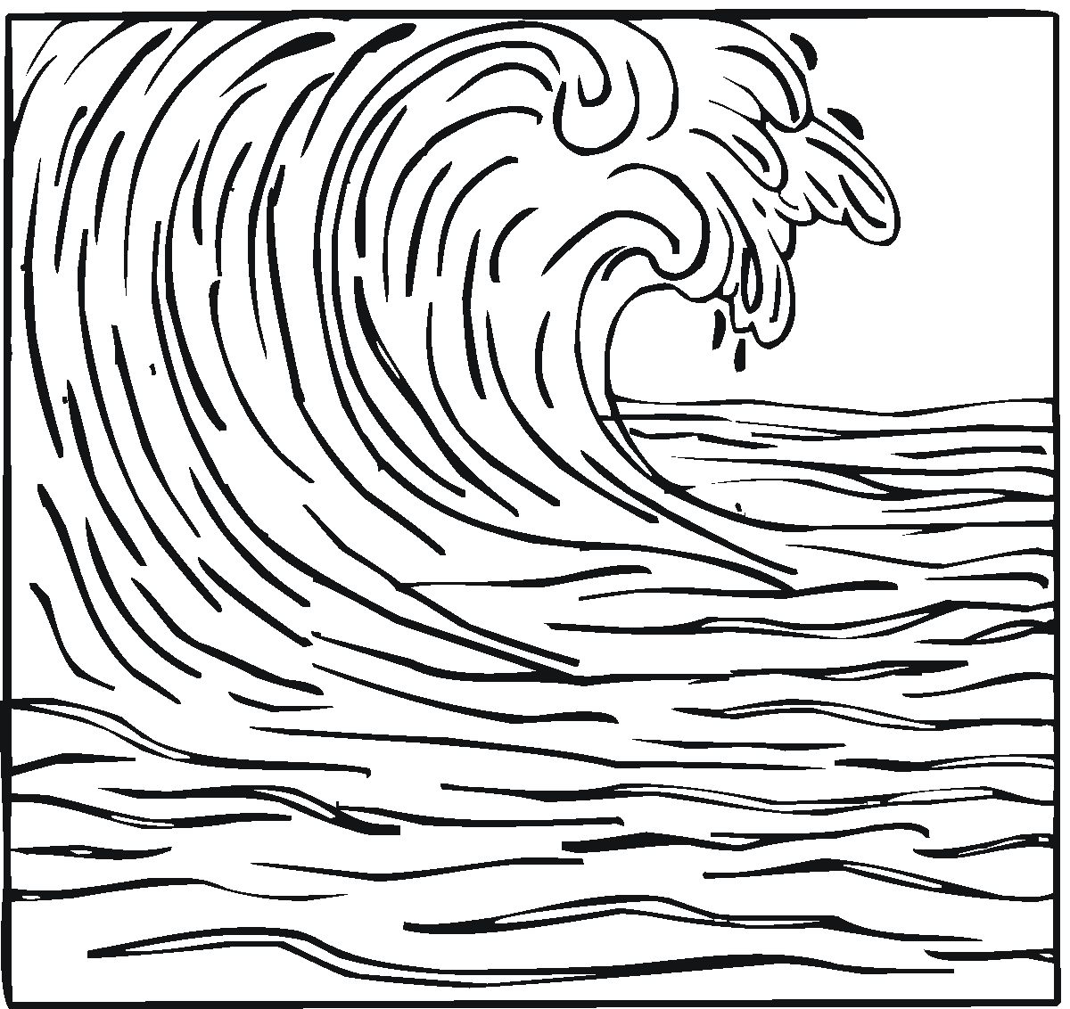 Ocean Wave Drawing at GetDrawings Free download