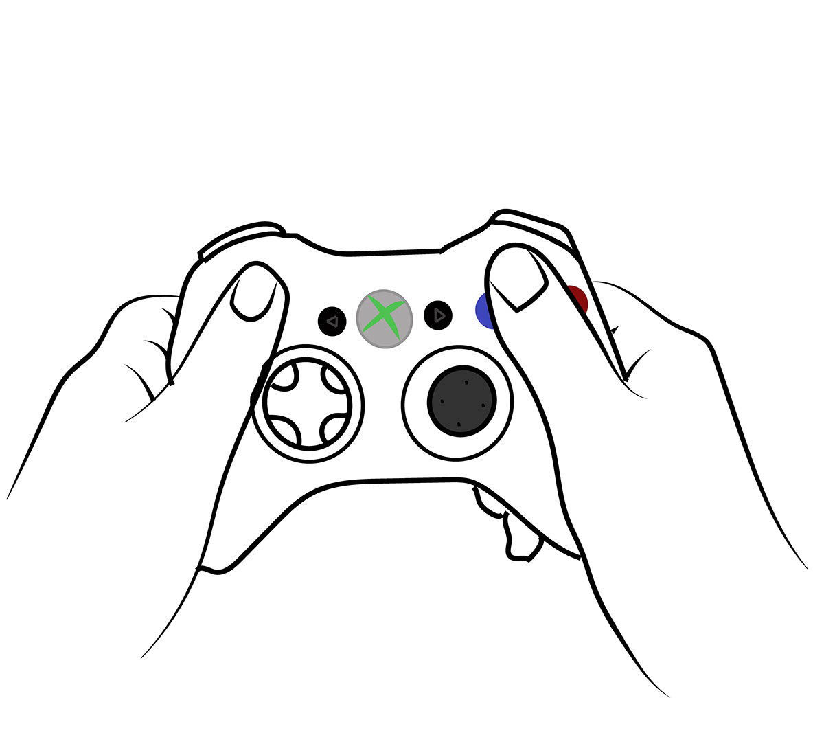Xbox 360 Controller Drawing at GetDrawings Free download