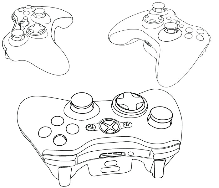 Xbox 360 Controller Drawing at GetDrawings Free download