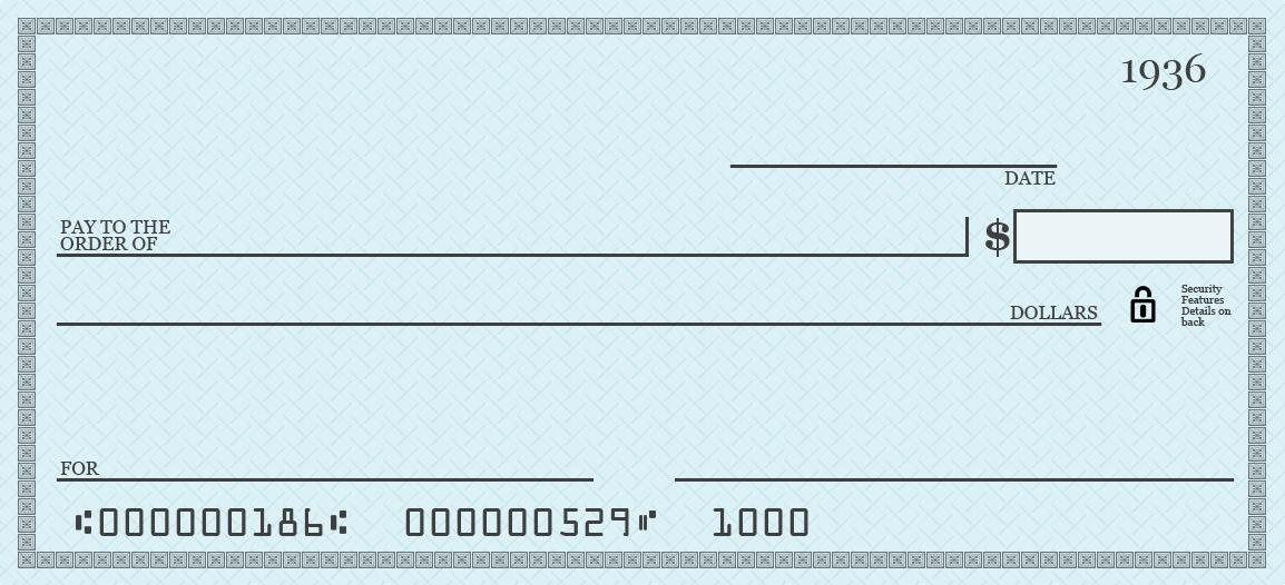 Blank Check Vector at GetDrawings Free download