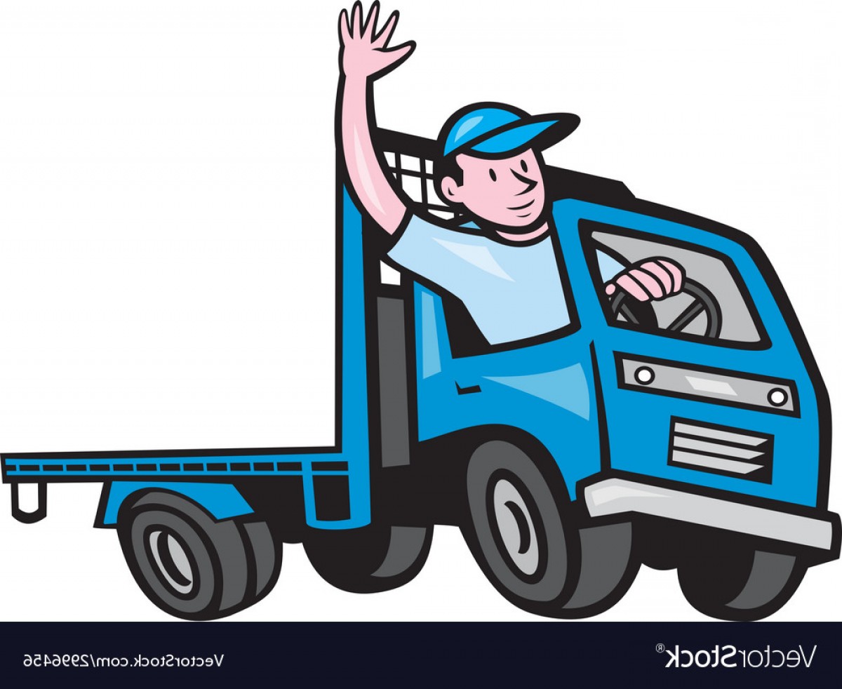 Flatbed Truck Vector at GetDrawings Free download