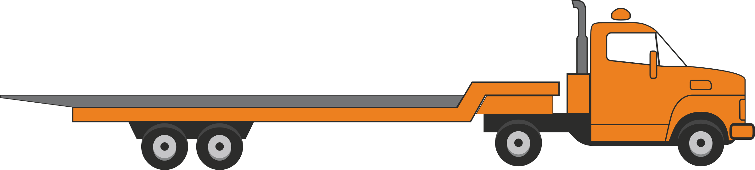 Flatbed Truck Vector at GetDrawings Free download