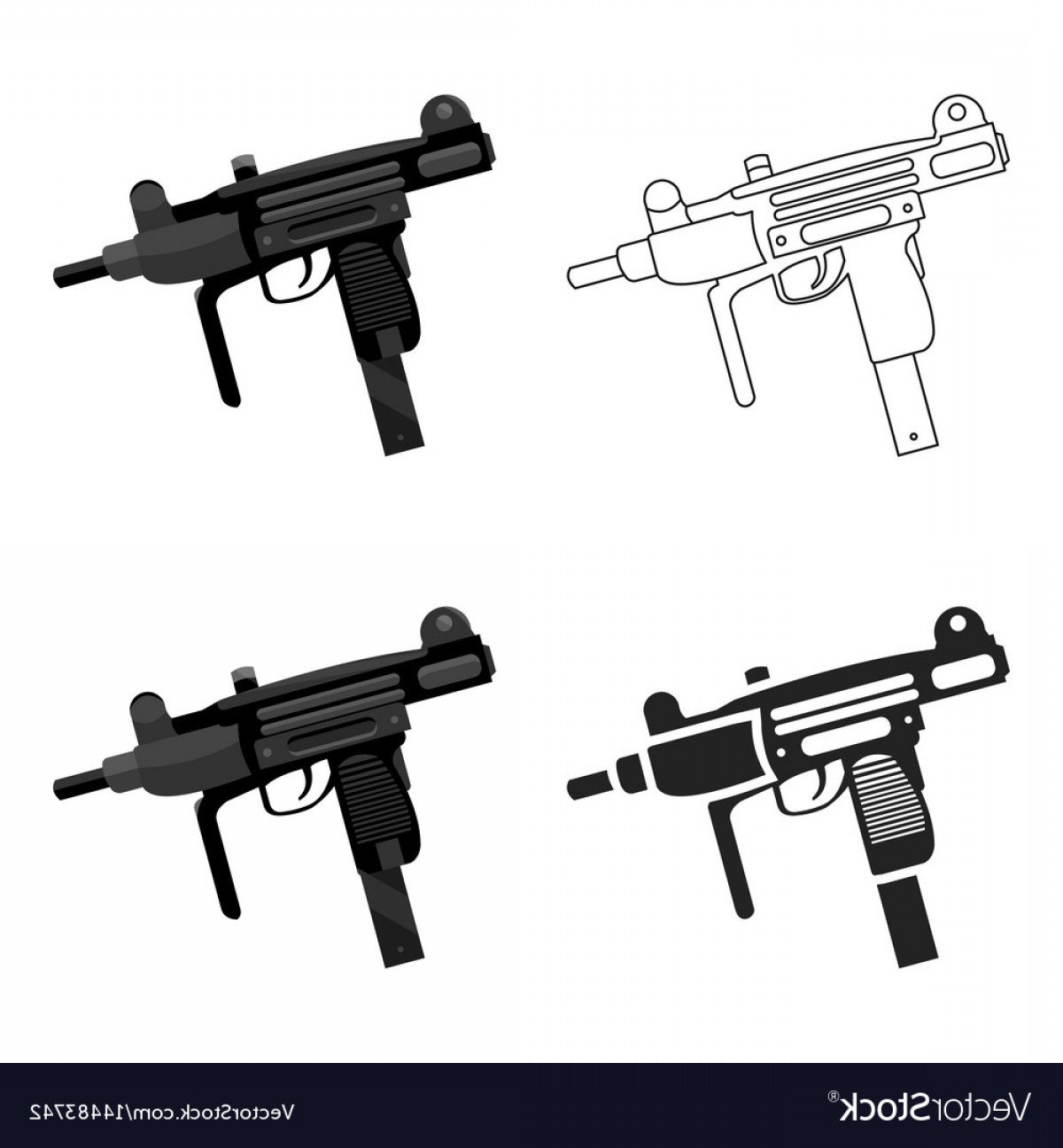 Uzi Vector at GetDrawings Free download