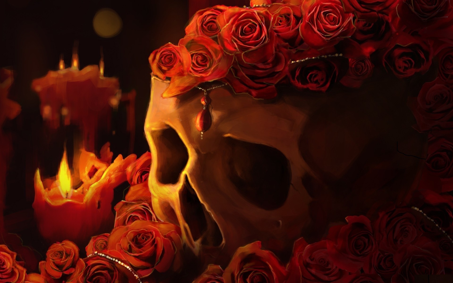 Wallpapers Skulls with Flames (58+ images)
