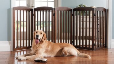 Freestanding Wooden Pet Gate Grandin Road