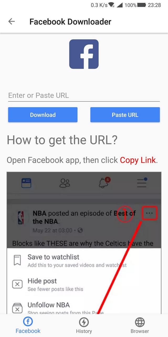Pengunduh video untuk facebook Aplikasi Download Video
