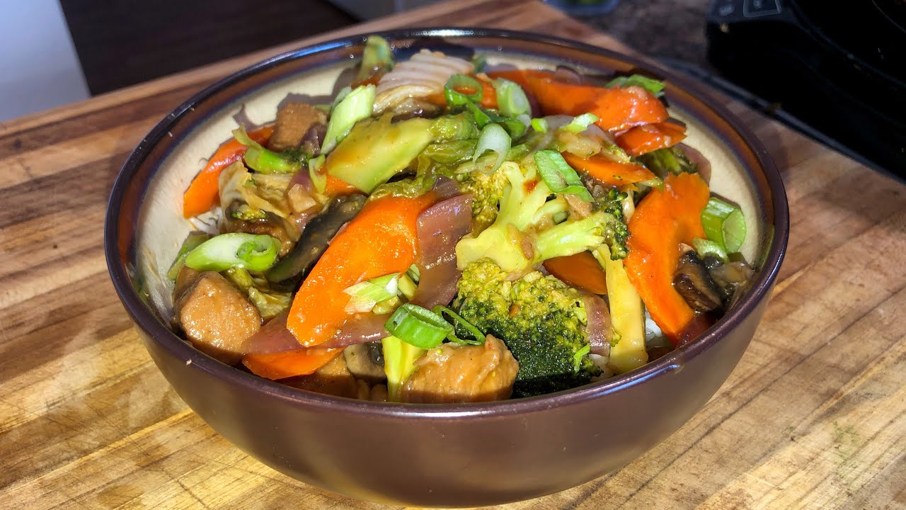 Gardein Porkless Bites Review and Stir Fry Recipe healthy recipe