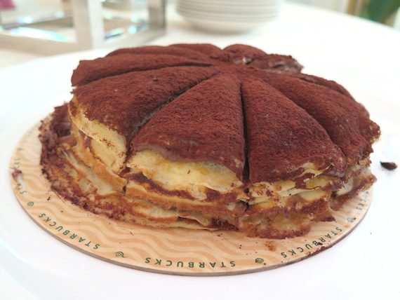 Chocolate Crepe Cake at Starbucks
