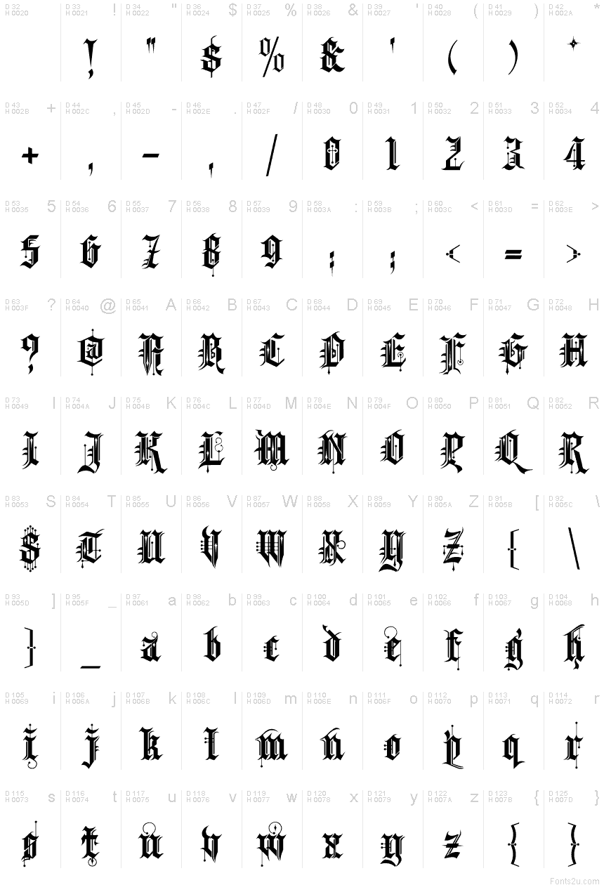 Kingthings Spike font