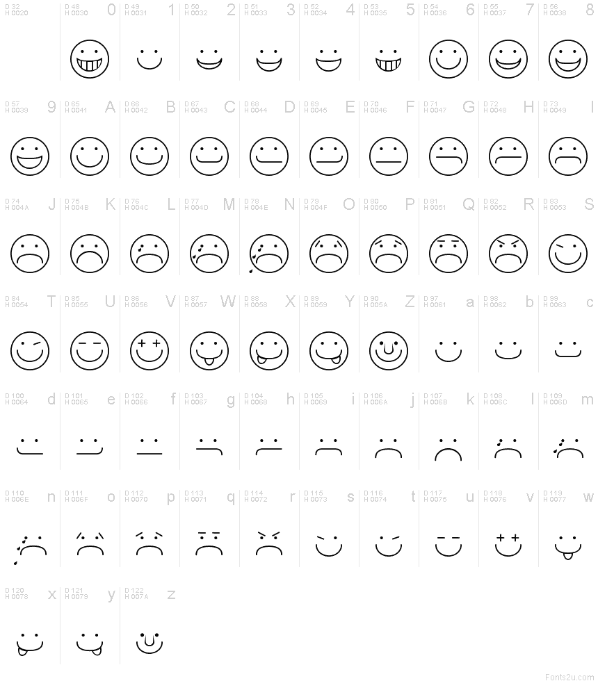 SmileyFace font