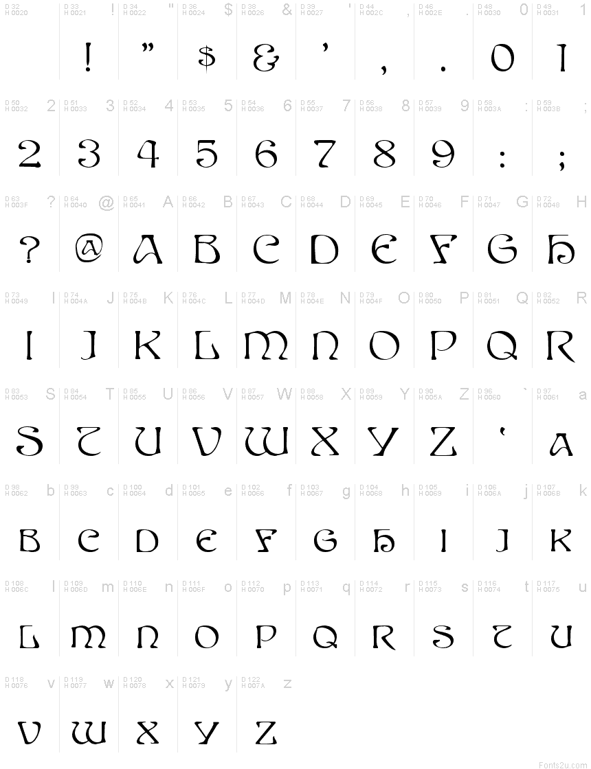 Sprite" font