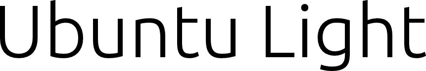 Ubuntu Light font