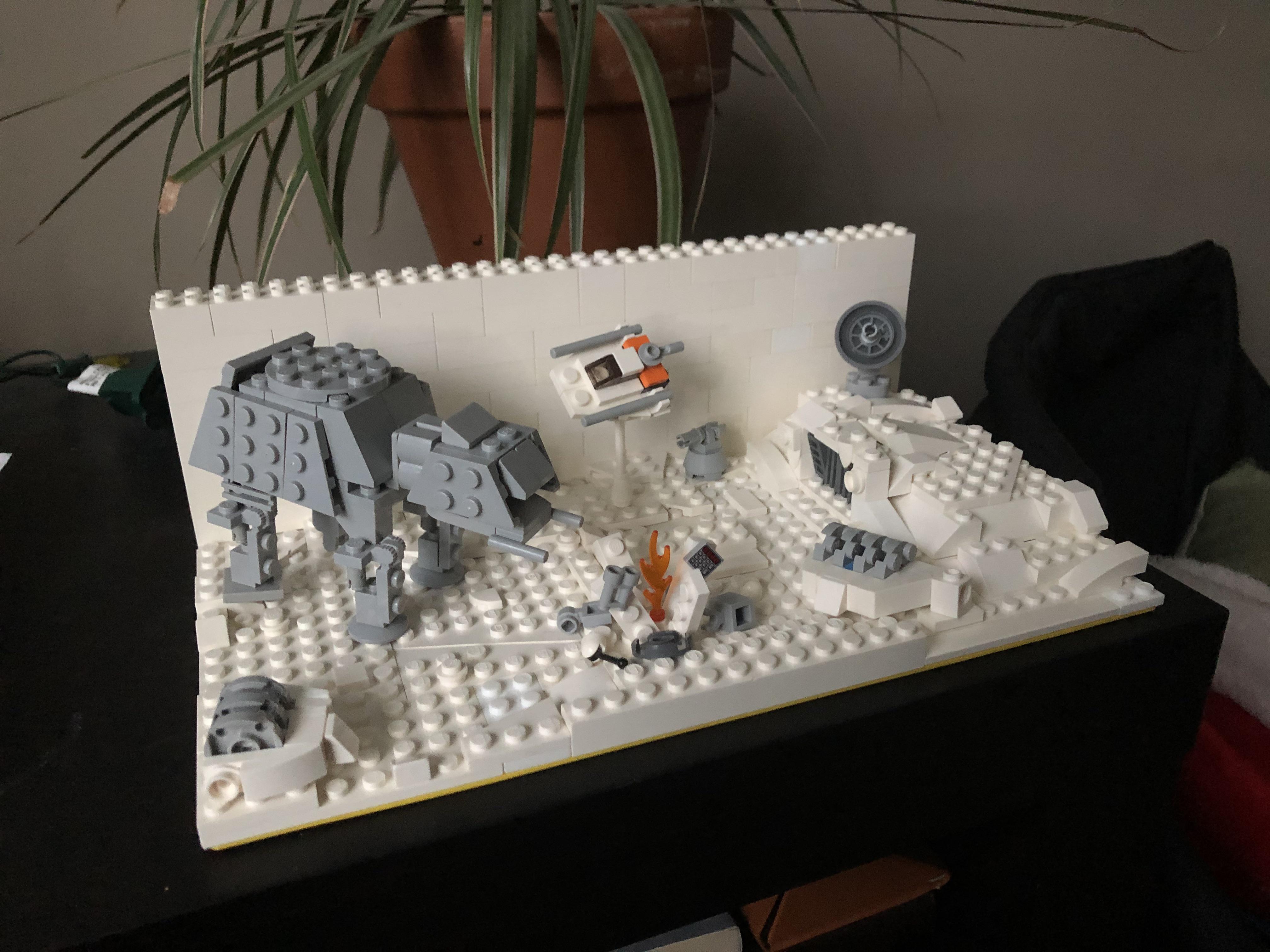 Both finalized and in the making. Dyi Star Wars Diorama Hoth Diy Star Wars Snow Globe Starwars Com Star Wars Legion Mustafar Table Monique Huff