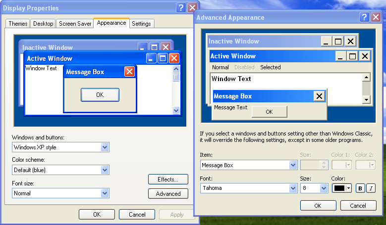 Windows default font messed up... but not everywhere