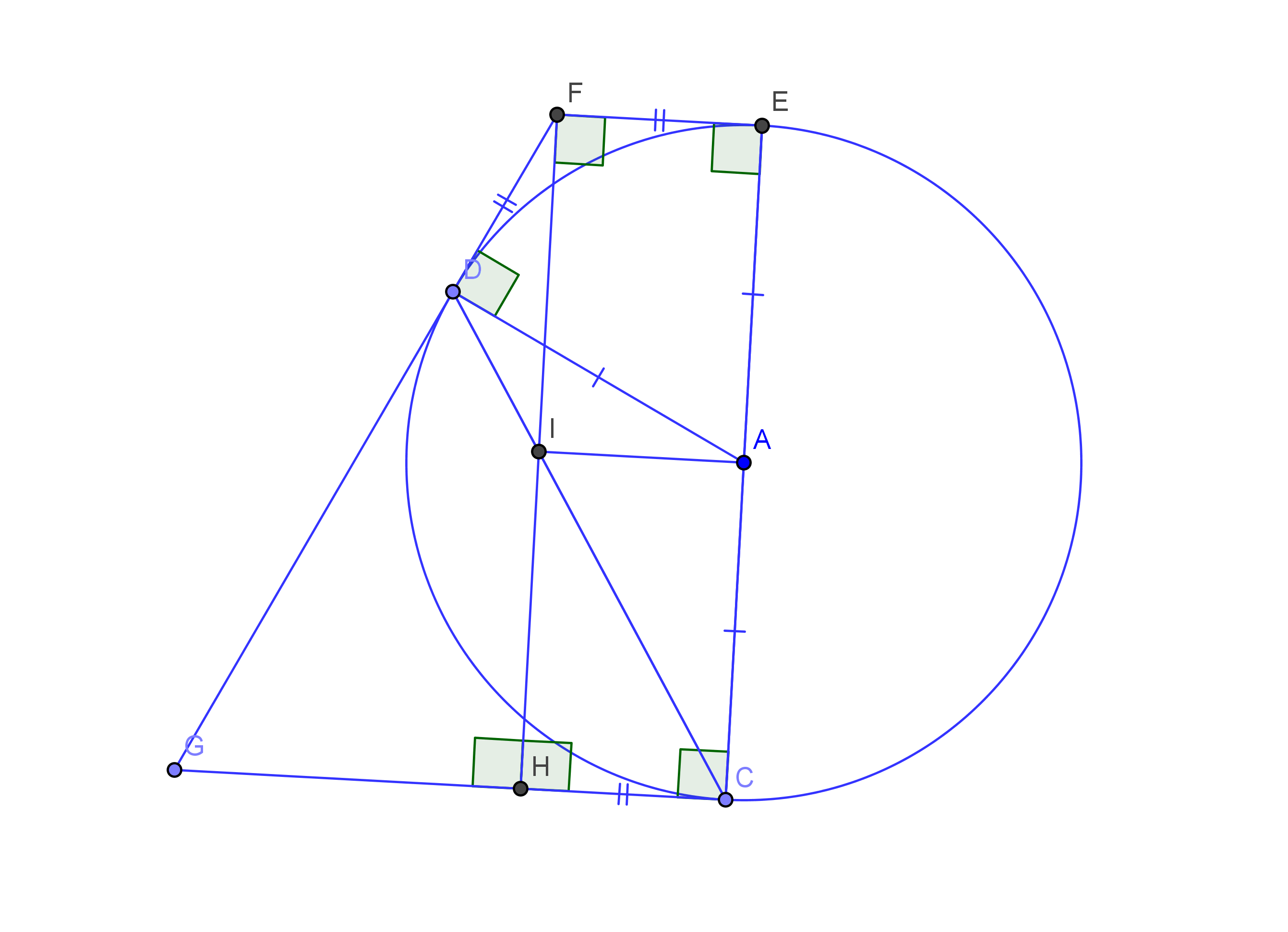 geometry Prove that this segment bisects another