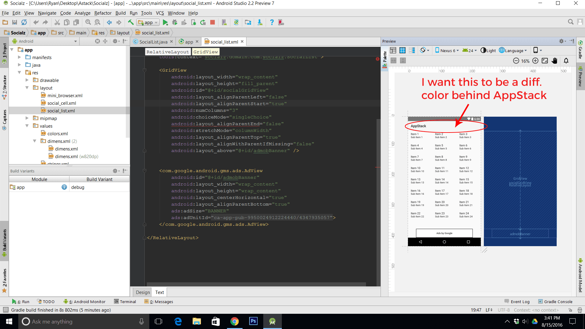 xml Android Studio / Trying to change background color in app? Stack Overflow