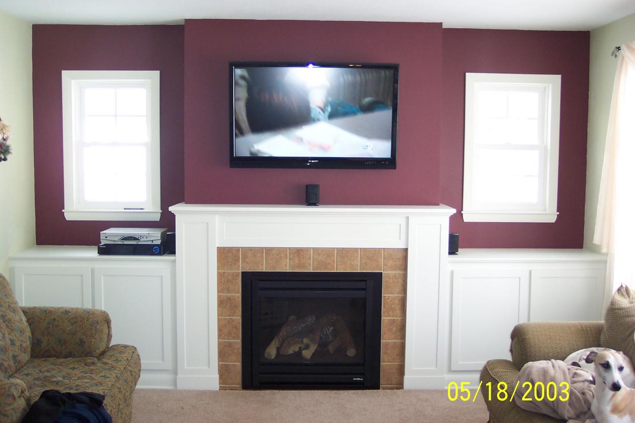 How should I run wiring for my abovefireplace mounted TV