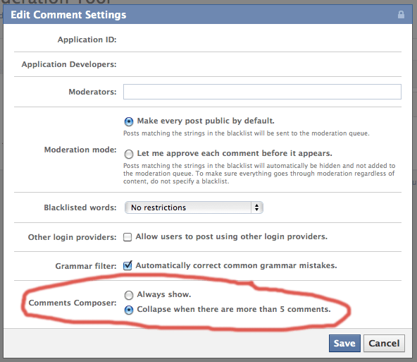 How to show facebook comments "Add comment" field by
