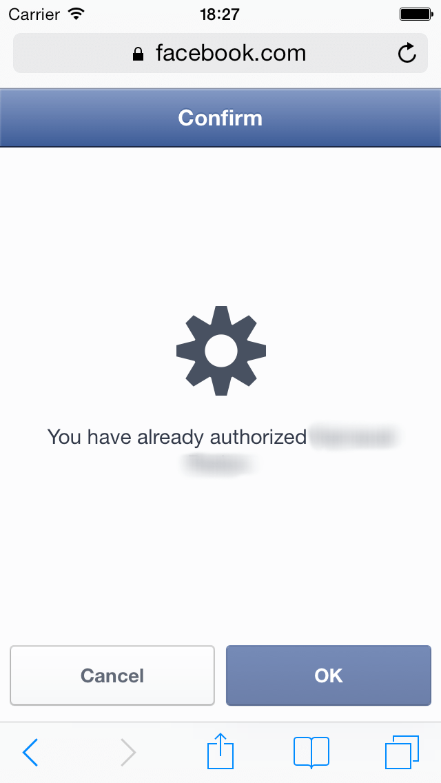 Why is there a gear icon and not my app's logo on iOS
