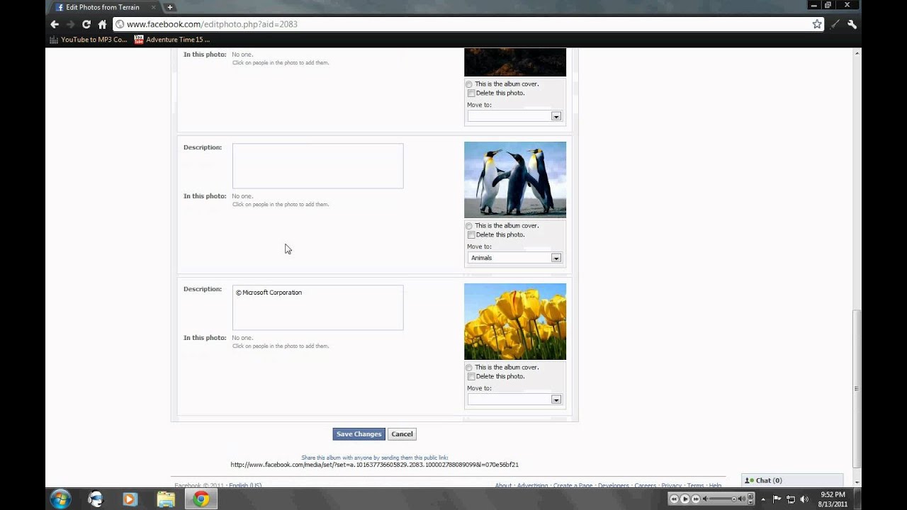 How to move photos from one album to another on Facebook
