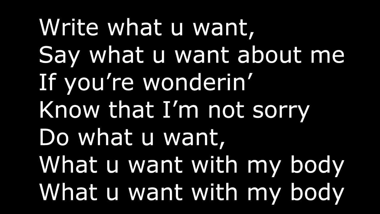 Lady Gaga Do what you want ft. R. Kelly Lyrics YouTube