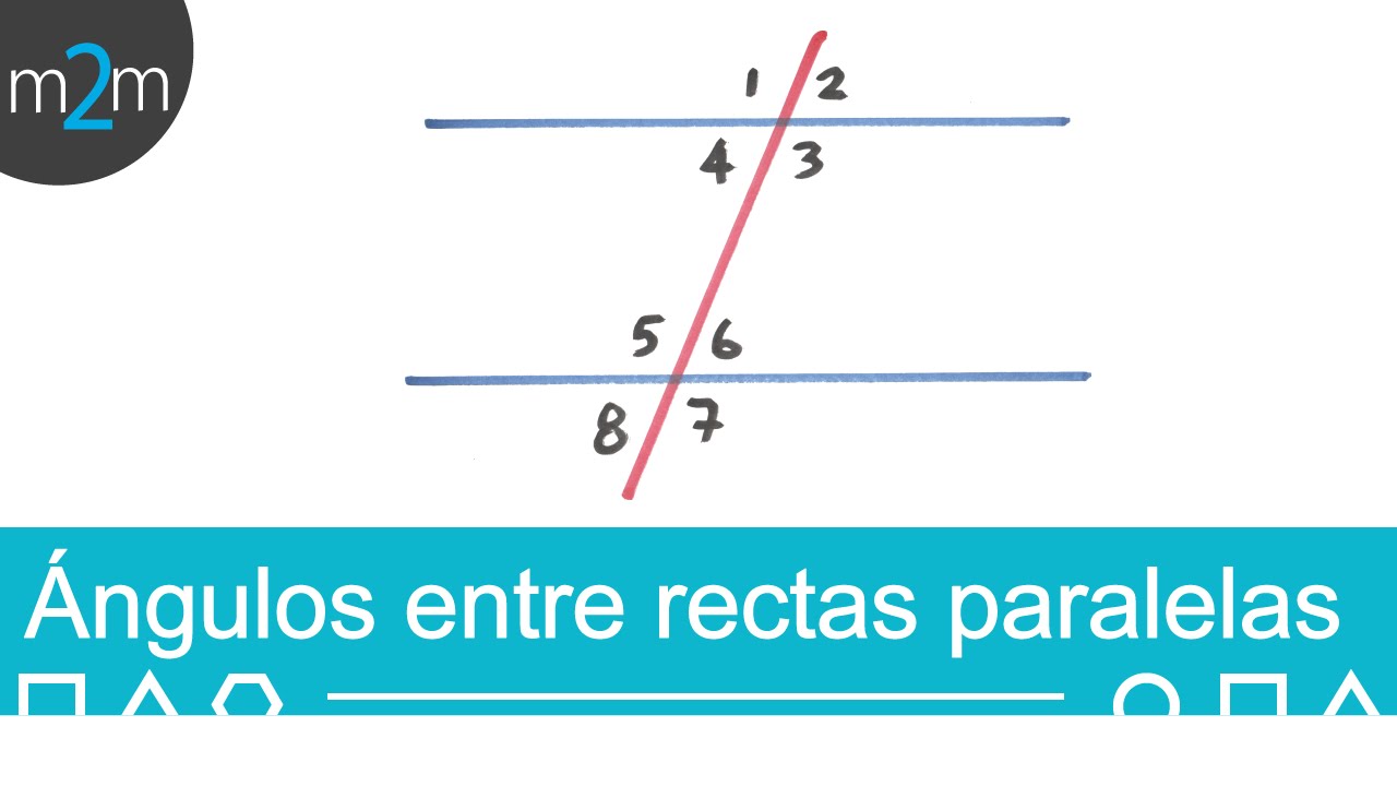 Ángulos iguales entre líneas paralelas y una secante HD YouTube