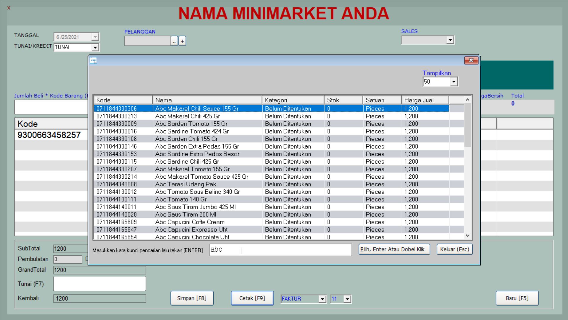 SOFTWARE MINIMARKET GRATIS FULL VERSION, APLIKASI