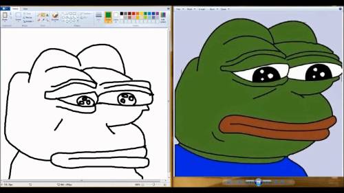 Memes & tees watch me draw pepe to sad music (an